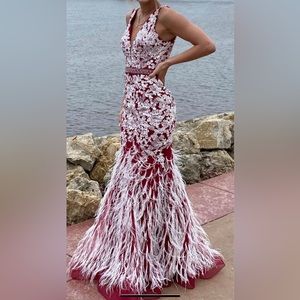 GORGEOUS mermaid feather dress